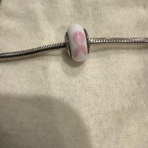 Pandora Breast Cancer Ribbon Charm